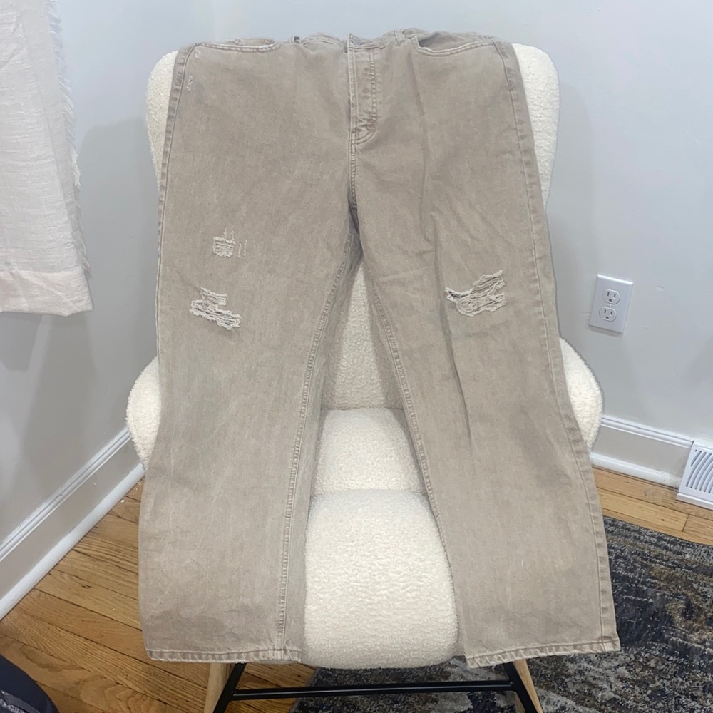 Wild Fable Tan Distressed Women Jeans